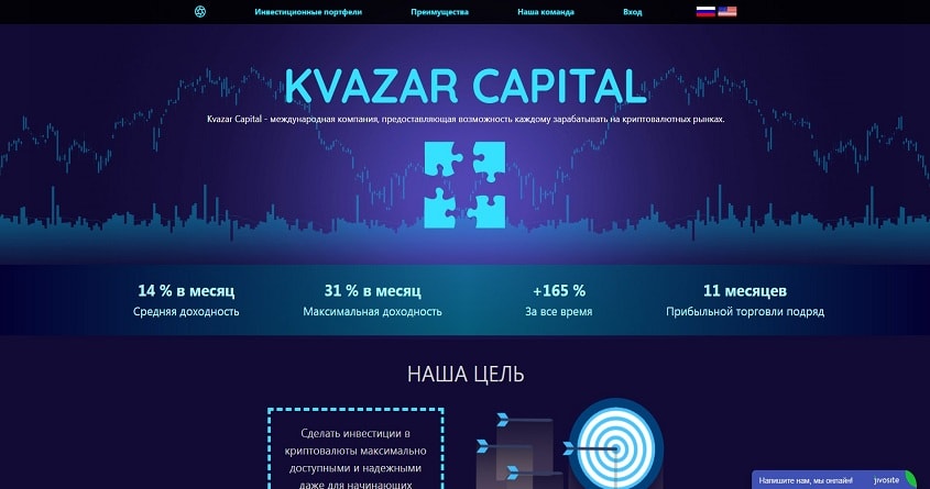 Kvazar Capital обзор криптовалютного проекта с открытой статистикой торгов, отзывы kvazar.space. Плачу рефбек 5% (Не платит)