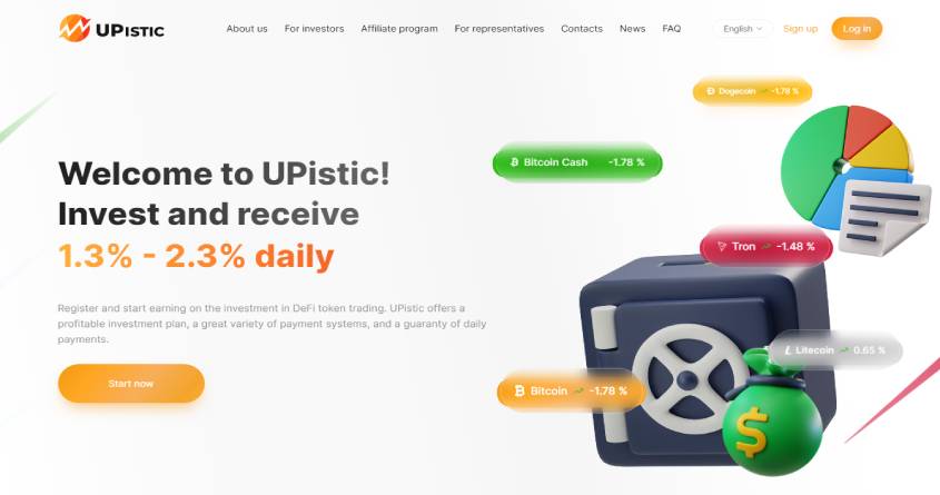 Upistic: обзор качественного хайп проекта, отзывы о upistic.com. Плачу рефбек 5% (Прекратил работу)