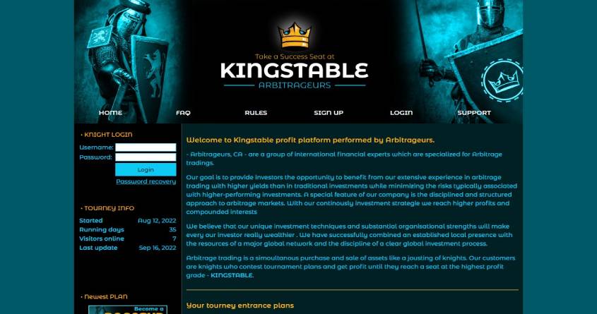 Kingstable: обзор хайп проекта, отзывы о kingstable.club. Плачу рефбек 3%.
